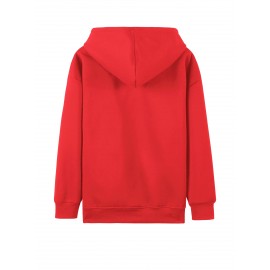 Plus size ladies' comfortable and casual hoodie, 