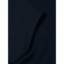 [Chicago U.S.A. Print Hoodie Set] Red Polyester Women's Chicago U.S.A. Letter Print Hoodie & Pants Set - Drawstring, Machine Washable Casual Outfit